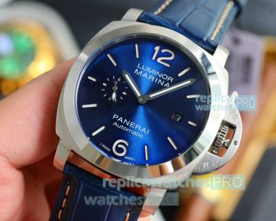 Replica Panerai Luminor Marina Blue Dial Men 45mm Automatic Movement Watch